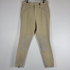 Pikeur Riding Pants Equestrian Breeches Women Size XS Suede Patch Brown Stretch